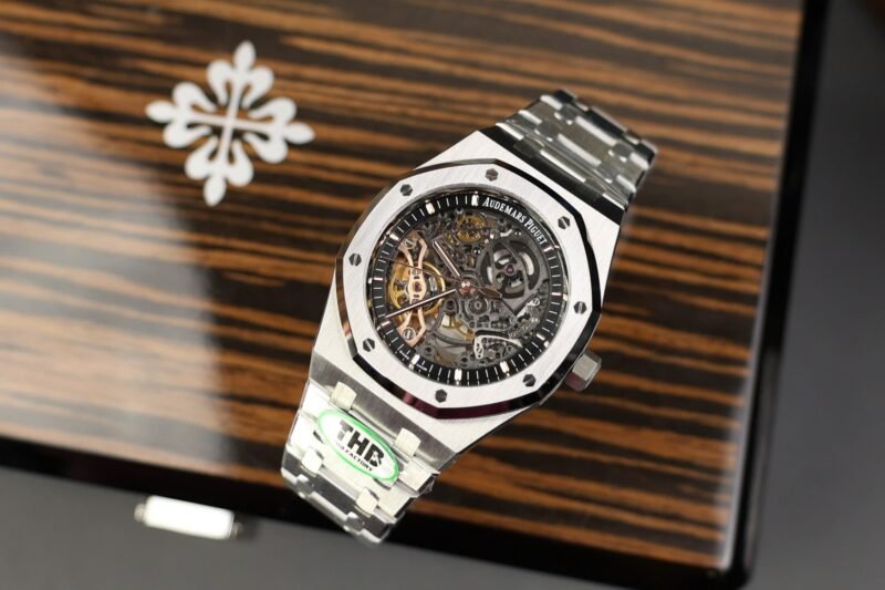 Audemars Piguet Royal Oak 15407 Copies Watches Skeleton Dial THB Factory 41mm - Replica Luxury