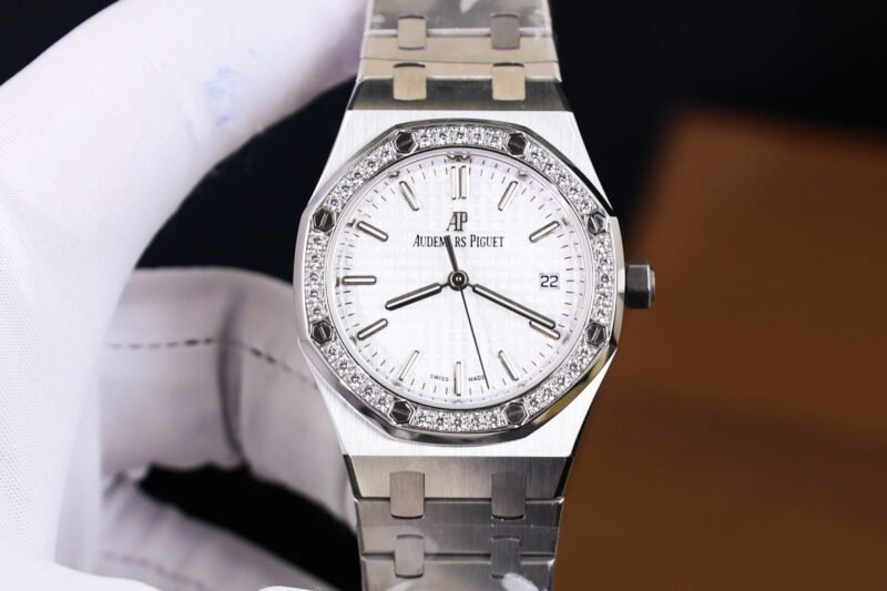 Audemars Piguet Royal Oak Replica Watch Womens Metal Wire 34mm - Replica Luxury