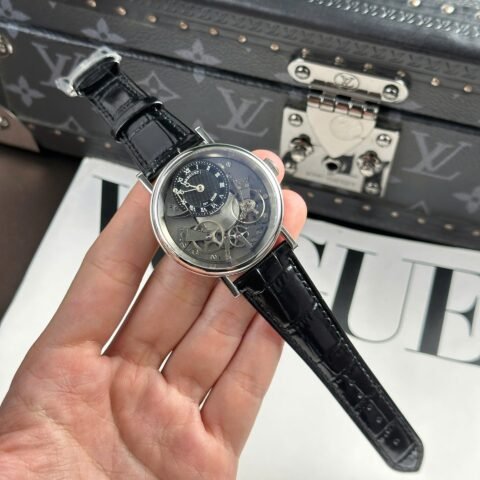 Breguet Best Copies Watch Tradition 7057 Leather Strap Black ZF Factory 40mm - Đồng Hồ Replica 1:1