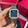 Cartier Replica Watch Santos Custom Moissanite Diamonds BV Factory 39.8mm - Đồng Hồ Replica 1:1