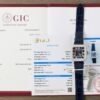 Cartier Santos Best Copies Watch Dial Blue Custom Diamonds Moissanite Hong Kong 39.8mm - Đồng Hồ Replica 1:1