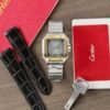 Cartier Santos CRW2SA0030 Replica Watch Gray Dial BV Factory 39.8mm - Đồng Hồ Replica 1:1