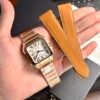 Cartier Santos Replica Watch Rose Gold BV Factory 39.8mm - Đồng Hồ Replica 1:1