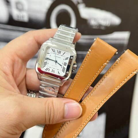 Cartier Santos WSSA0029 Replica 1:1 Watch BV Factory 35mm - Đồng Hồ Replica 1:1