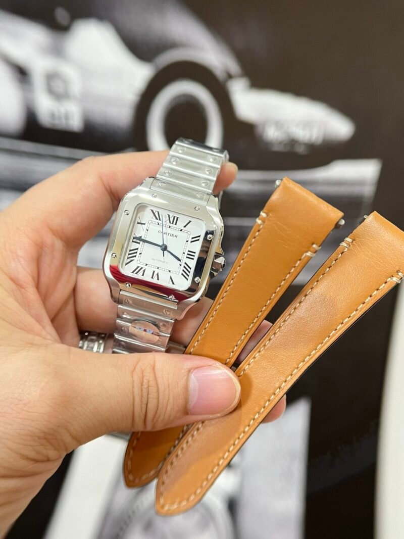 Cartier Santos WSSA0029 Replica 1:1 Watch BV Factory 35mm - Đồng Hồ Replica 1:1