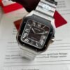 Cartier Santos WSSA0037 Replica 11 Watch Grey Dial BV Factory 39.8mm - Đồng Hồ Replica 1:1