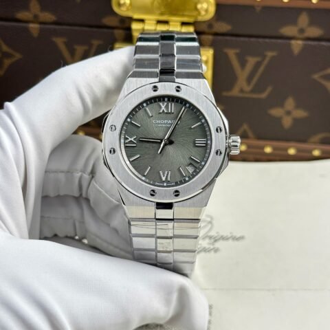 Chopard Alpine Eagle Replica Watch Gray Dial Metal Wire GH Factory 41mm - Đồng Hồ Replica 1:1