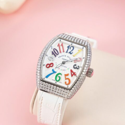 Franck Muller V32 Custom Diamonds Moissanite Best Replica Watch 36mm - Đồng Hồ Replica 1:1