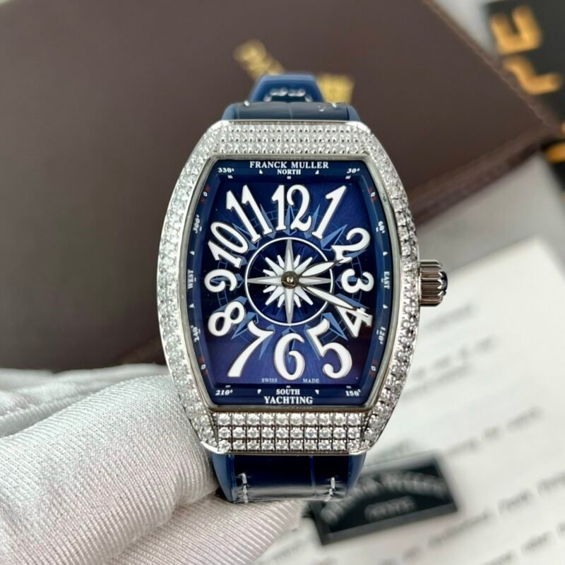 Franck Muller V32 Replica Watch Blue Dial ABF Factory 36mm - Đồng Hồ Replica 1:1