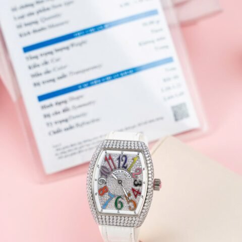 Franck Muller V32 Replica Watches Custom Diamonds Moissanite ABF Factory 36mm - Đồng Hồ Replica 1:1
