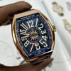 Franck Muller V45 Men's Replica Watch Blue Rose Gold Case 45mm - Đồng Hồ Replica 1:1