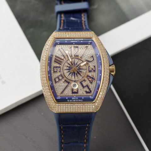 Franck Muller V45 Replica Watch Blue Dial ABF Factory 45mm - Đồng Hồ Replica 1:1
