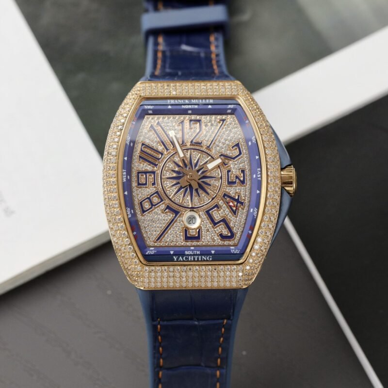Franck Muller V45 Replica Watch Blue Dial ABF Factory 45mm - Đồng Hồ Replica 1:1