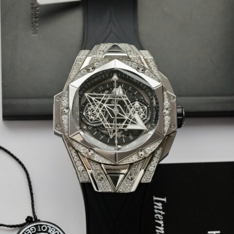 Hublot Big Bang Sang Bleu II Clone Watch Black HB Factory 44mm - Đồng Hồ Replica 1:1