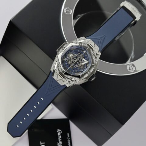 Hublot Big Bang Sang Bleu II Fake Watch Blue HB Factory 44mm - Đồng Hồ Replica 1:1