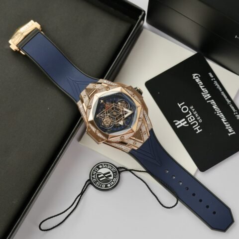 Hublot Big Bang Sang Bleu II King Gold Fake Watch Blue HB Factory 44mm - Đồng Hồ Replica 1:1