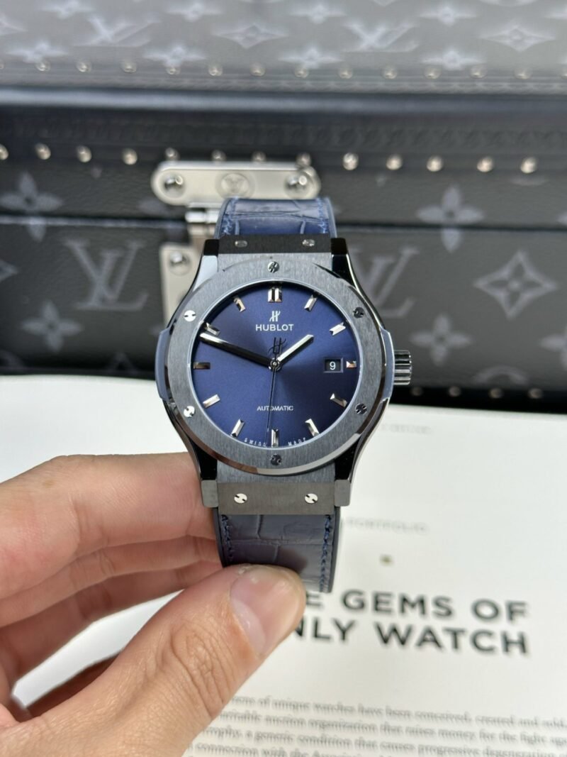 Hublot Classic Fusion Replica Watch Ceramic Refined Blue Dial 42mm - Đồng Hồ Replica 1:1