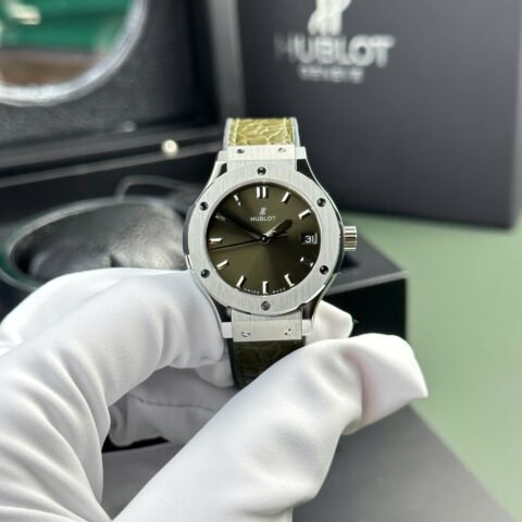 Hublot Classic Fusion Replica Watch Womens Green HB Factory 33mm - Đồng Hồ Replica 1:1