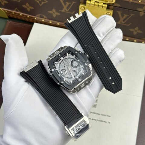 Hublot Spirit Of Big Bang Titanium Replica Watches Rubber Strap BBF Factory 42mm - Đồng Hồ Replica 1:1