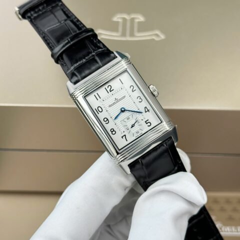 Jaeger LeCoultre Best Replica Watch Master Reverso Tribute Small Seconds 2 Dial Black And White 28.3x47mm - Đồng Hồ Replica 1:1