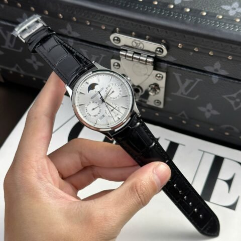 Jaeger LeCoultre Fake Watches Master Ultrathin Perpetual Calendar Dial Silver VR Factory 39mm - Đồng Hồ Replica 1:1
