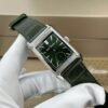 Jaeger LeCoultre Remake Watch Master Reverso Tribute Small Seconds 2 Dial Green And White 28.3x47mm - Đồng Hồ Replica 1:1