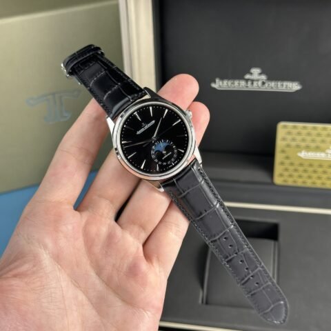 Jaeger Lecoultre Replica Watch Master Ultrathin Moon Black Dial 39mm - Đồng Hồ Replica 1:1