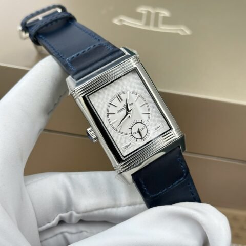 Jaeger LeCoultre Replica Watches Master Reverso Tribute Small Seconds 2 Dial White And Blue 28.3x47mm - Đồng Hồ Replica 1:1