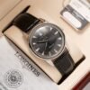 Longines Fake Watch Conquest Heritage L16454754 Black Dial Leather Strap 40mm - Đồng Hồ Replica 1:1