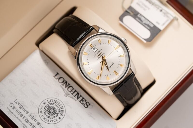 Longines Replica Watch Conquest Heritage L1.645.4.75.4 Leather Strap 40mm - Đồng Hồ Replica 1:1