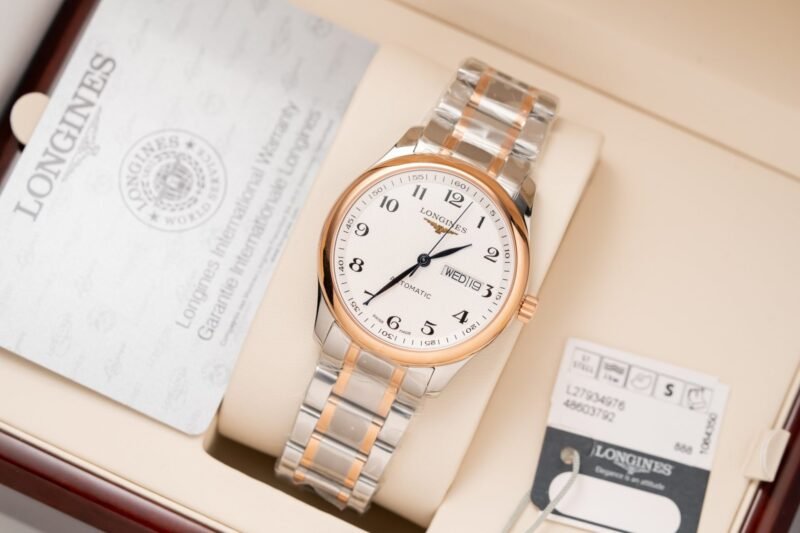 Longines Replica Watch Master Collection L2.628.5.19.7 Demi Rose Gold 38.5mm - Đồng Hồ Replica 1:1