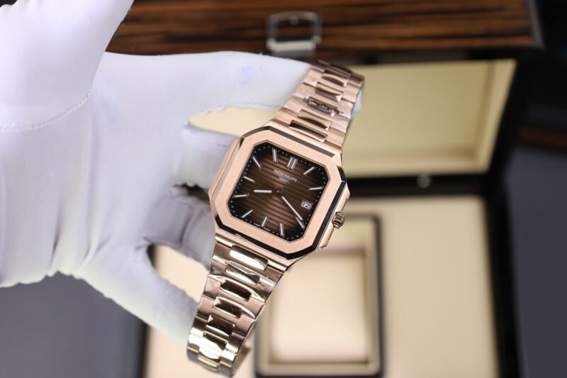 Patek Philippe Cubitus 5821 Rose Gold Replica Watch Dial Chocolate 45mm - Đồng Hồ Replica 1:1