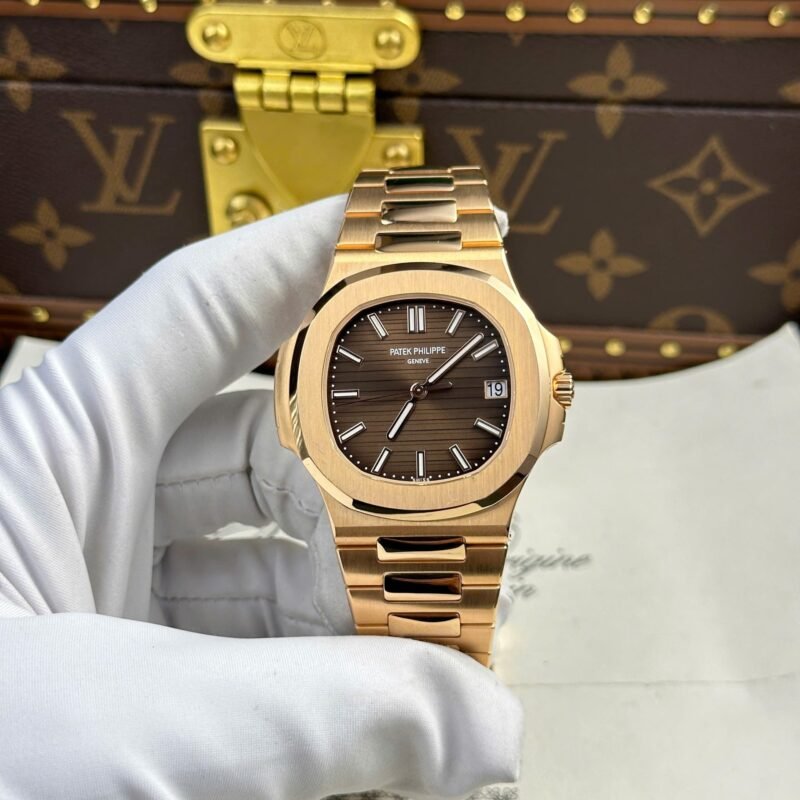 Patek Philippe Nautilus 5711 Refined Max Option 18K Gold Wrapped Chocolate Dial 40mm - Đồng Hồ Replica 1:1