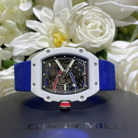 Richard Mille Best Replica Watch RM67-02 White Carbon Weight 37 Grams 38.7×47.52mm - Đồng Hồ Replica 1:1
