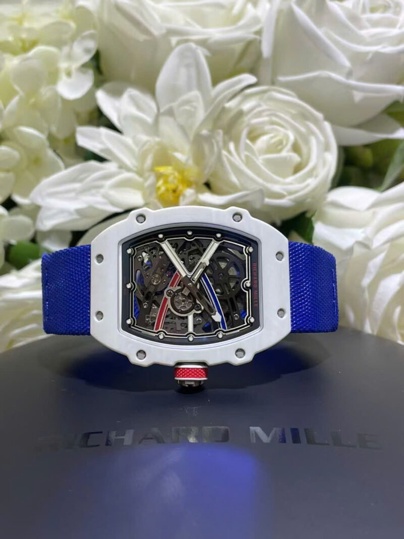 Richard Mille Best Replica Watch RM67-02 White Carbon Weight 37 Grams 38.7×47.52mm - Đồng Hồ Replica 1:1