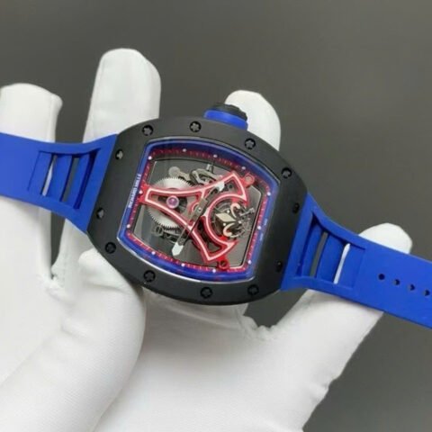 Richard Mille Clone Watch RM52-03 Paris Saint-Germain Tourbillon Ceramic Black 40x48mm - Đồng Hồ Replica 1:1