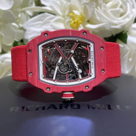 Richard Mille RM67-02 Red Carbon Best Replica Watch Weight 37 Grams 38.7×47.52mm - Đồng Hồ Replica 1:1