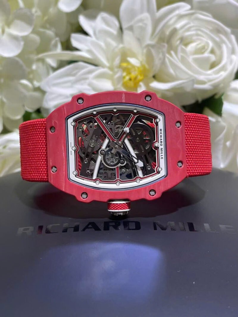 Richard Mille RM67-02 Red Carbon Best Replica Watch Weight 37 Grams 38.7×47.52mm - Đồng Hồ Replica 1:1