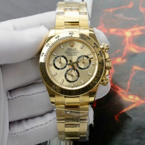 Rolex Best Replica Watch Daytona 126508 Yellow Dial Oyster Strap 40mm - Đồng Hồ Replica 1:1