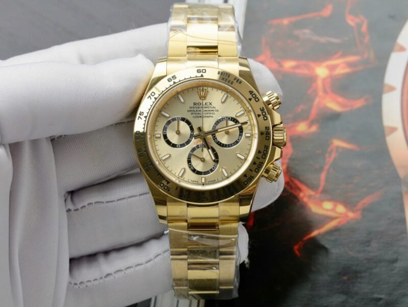 Rolex Best Replica Watch Daytona 126508 Yellow Dial Oyster Strap 40mm - Đồng Hồ Replica 1:1