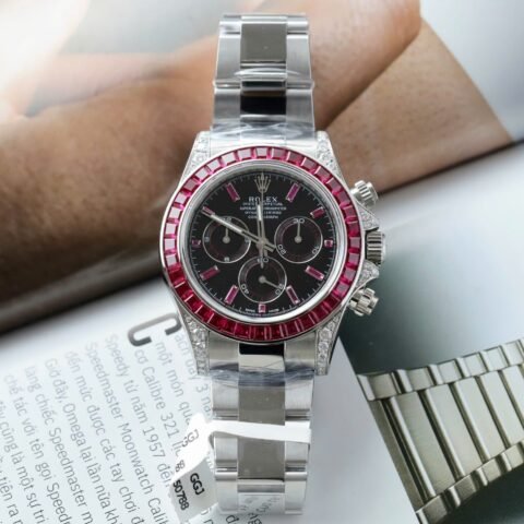 Rolex Best Replica Watch Daytona 126599TRU Custom Ruby Red Baguette 40mm - Đồng Hồ Replica 1:1