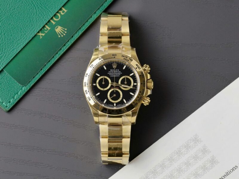 Rolex Cosmograph Daytona M126508 Replica 11 Watch Black Dial 40mm - Đồng Hồ Replica 1:1