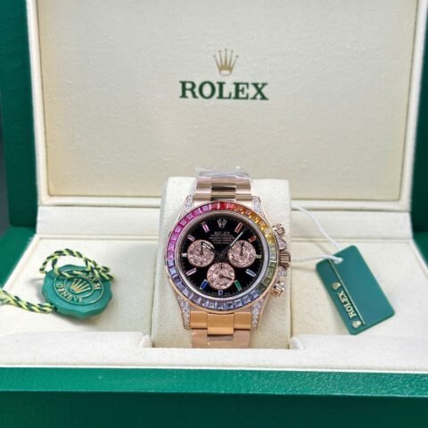 Rolex Cosmograph Daytona Rainbow 116595 Best Replica Watch BT Factory 40mm - Đồng Hồ Replica 1:1
