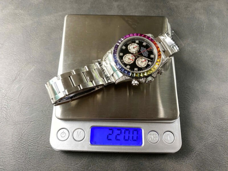 Rolex Cosmograph Rainbow Weight 220 Grams Best Replica Watches 40mm - Đồng Hồ Replica 1:1
