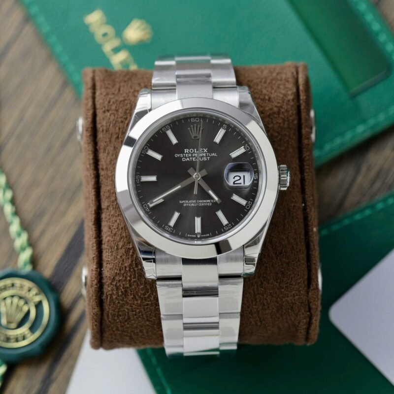 Rolex DateJust 126300 Best Replica Watch Men Dial Gray VS Factory 41mm - Đồng Hồ Replica 1:1