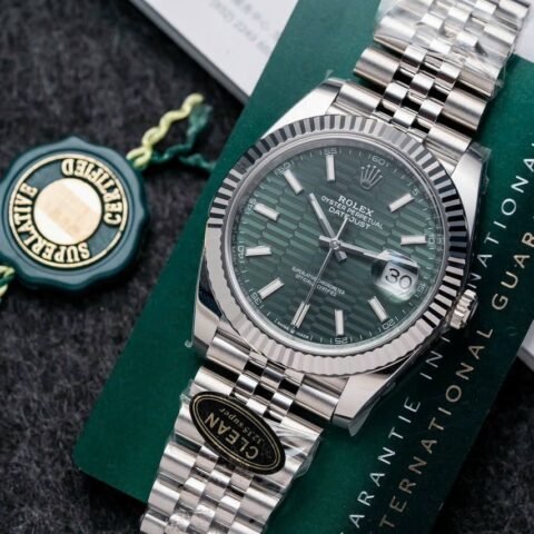 Rolex DateJust 126334 Replica Watch Green Dial Jubilee Strap Clean 41mm - Đồng Hồ Replica 1:1