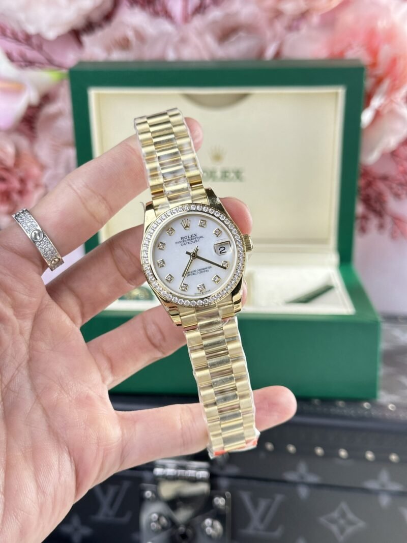 Rolex DateJust 278288 Replica Watch President Strap Diamond Bezel 31mm - Đồng Hồ Replica 1:1