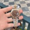 Rolex DateJust Replica Watch 18K Rose Gold Wrapped Chocolate Dial GMF 41mm - Đồng Hồ Replica 1:1