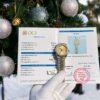 Rolex DateJust Replica Watch With Moissanite Diamonds Yellow Dial 31mm - Đồng Hồ Replica 1:1
