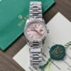 Rolex Day-Date 128236 Pink Dial Replica Watch Weight 158 Grams QF Factory 36mm - Đồng Hồ Replica 1:1